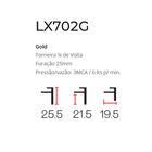 Torneira De Luxo Dourada Banheiro Lavatório - Lexxa