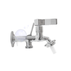 Torneira De Máquina E Tanque Alavanca Quadrada Com 2 Saídas C