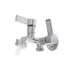 Torneira De Máquina E Tanque Alavanca Quadrada Com 2 Saídas C