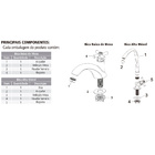 Torneira De Mesa Banheiro Bica Alta Móvel Cross Abs Tigre