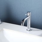 Torneira De Mesa Banheiro Cromado Metal Água Fria 1/4 De Volta