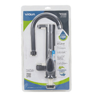 Torneira de Mesa Cozinha Bica Alta Cinza Fosca Bica Móvel com Purificador Allure Vitalité Viqua