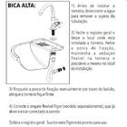 Torneira De Mesa Cozinha Bica Alta Móvel Cross Abs Tigre