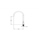 Torneira De Mesa P/cozinha C/bica Articulada Versata Esteves