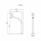Torneira De Mesa Para Banheiro Eva 90 Fani Cromado