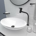 Torneira De Mesa Para Banheiro Eva 90 Fani Preto Fosco