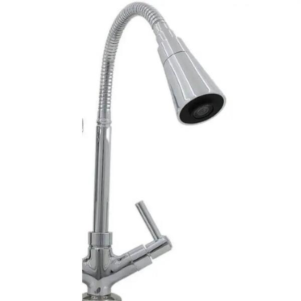 Torneira De Mesa Para Cozinha Gourmet Bica Móvel Cromado - Sa