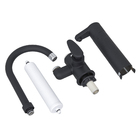 Torneira de Mesa Cozinha Bica Alta Preta Fosca Bica Móvel com Purificador Allure Vitalité Viqua