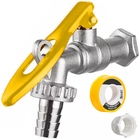 Torneira De Metal Com Porta Cadeado Para Jardim 1/2" + Bucha