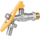 Torneira De Metal Com Porta Cadeado Para Jardim Quintal Tanqu