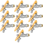 Torneira De Metal Com Porta Cadeado Para Jardim Quintal Tanqu