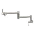 Torneira de Parede para Cozinha com Bica Alta Articulável Inox Escovado Columbia Jiwi