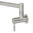 Torneira de Parede para Cozinha com Bica Alta Articulável Inox Escovado Columbia Jiwi