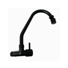 Torneira de Parede para Cozinha com Bica Média Preto Fosco 5292 Civitt