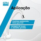 Torneira De Parede Bica Móvel Para Cozinha Pacific Branca Viq