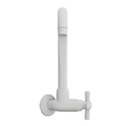 Torneira de Parede para Cozinha com Bica Alta Articulável Branca Cross Tigre