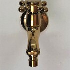 Torneira de Parede Jardim Vintage Dourada (Com Encaixe Para M