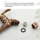 Torneira de Parede Metal em Estilo Vintage Provençal Rustica