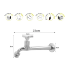 Torneira de Parede Multiuso 1159 CasaGrande Mundial  Volante