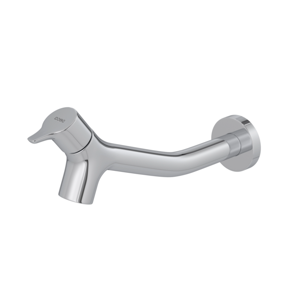 Torneira de Parede para Banheiro com Bica Reta Cromado Gama Deca