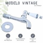 Torneira de Parede para Banheiro Lavabo em Latão Cor Cromado