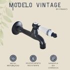 Torneira de Parede para Banheiro Lavabo em Latão Cor Preta Pr