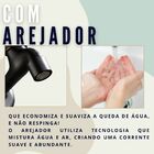 Torneira de Parede para Banheiro Lavabo em Latão Cor Preta Pr