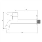 Torneira De Parede Para Cozinha 1158ihk 1/4 De Volta Japi