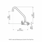 Torneira De Parede Para Cozinha - Time Top Plus