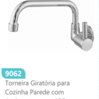 Torneira De Parede Rainha Pop Cano Reto C/ Acabamento Em Abs