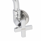 Torneira de Parede para Tanque com Bica Baixa Cromada Stoc Stoc