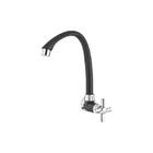 Torneira De Parede Tigre Abs Bica Alta Móvel Preta E Cromado