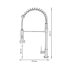 Torneira de Pia para Cozinha Bica Alta Flexível Cromada Gourmet Civitt