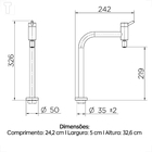 Torneira de Pia para Cozinha com Bica Alta Cromada Lóggica Docol