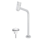 Torneira de Pia para Banheiro com Bica Alta Cromado com Válvula New Eiffel Fani