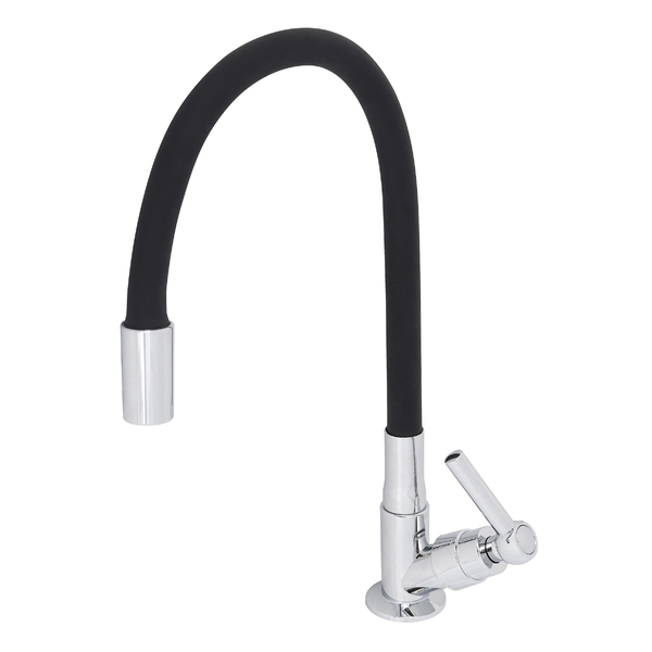 Torneira de Pia para Cozinha com Bica Alta Flexível Cromado Econocozi Jiwi