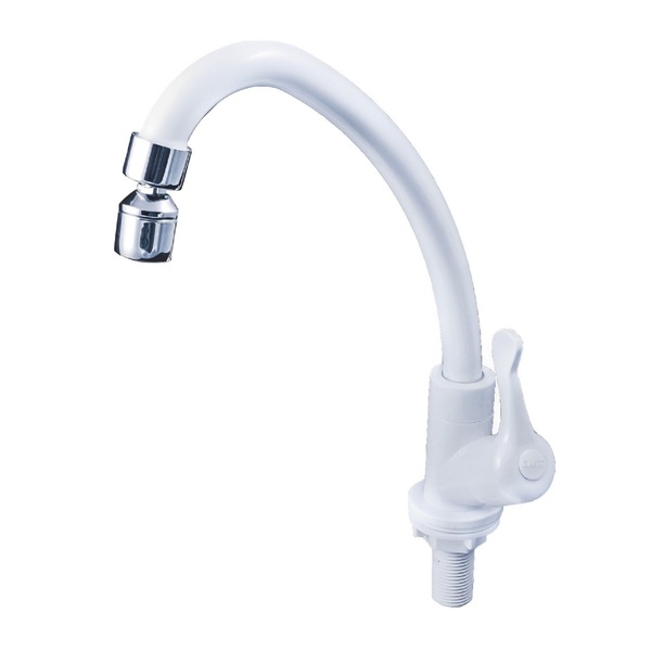 Torneira de Pia para Áreas de Serviço Bica Média Branca Tradicional Civitt