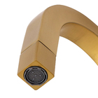 Torneira de Pia para Banheiro com Bica Média Dourada Fosca Tube Stoc