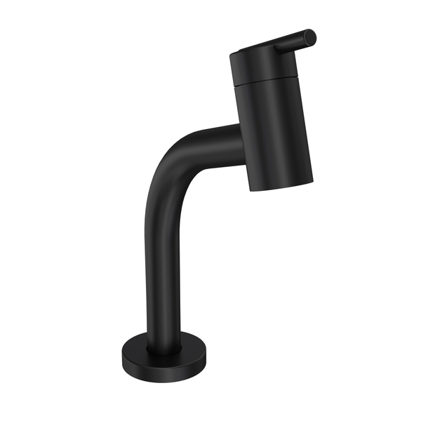 Torneira de Pia para Banheiro com Bica Média Preta Fosca Nova Gioia Fabrimar