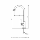 Torneira De Pia Para Banheiro - Long