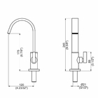 Torneira De Pia Para Banheiro - Preto Fosco - Color Dom