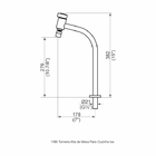 Torneira De Pia Para Cozinha Alta - Preto Fosco - Color Ice