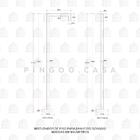 Torneira de Piso para Banheiro Gongogi Pingoo.casa - Prata Es