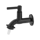 Torneira De Tanque Banheiro Pia Jardim Preta Parede Alavanca