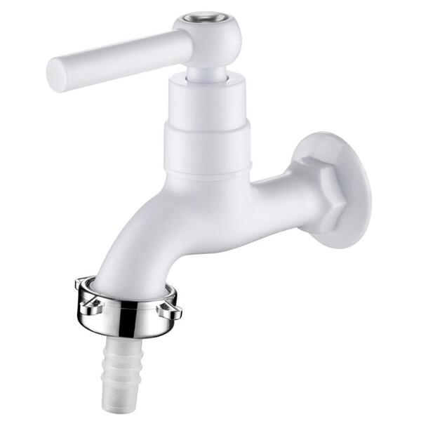 Torneira De Tanque Branca C/ Bico P/ Mangueira Ba06 Doan