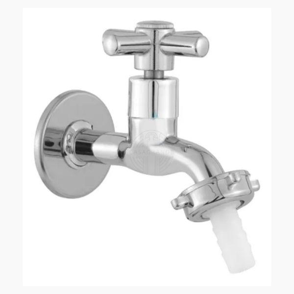 Torneira de Tanque e Jardim com Volante CRUZ C-31 em Metal e