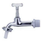 Torneira de Tanque e Jardim Modelo 1130 em Metal Prata com Cr