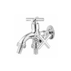 Torneira De Tanque E Maquina De Lavar Saída Dupla Metal Croma