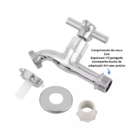 Torneira De Tanque/jardim Luxo ¼ De Volta 100% Metal C-31 Cru