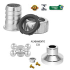 Torneira De Tanque/jardim Luxo ¼ De Volta Curta Metal C-31 -